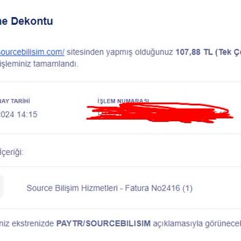 Source Bilişim Hizmetleri Source Bilişim Ürünü Teslim Etmiyor