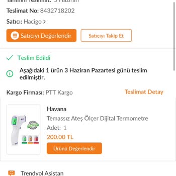 Trendyol Hacigo Mağazasının Sorumsuzluğu