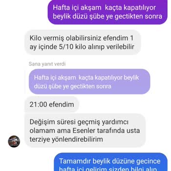 Erhan Tarz Yanlış Beden Satıldı