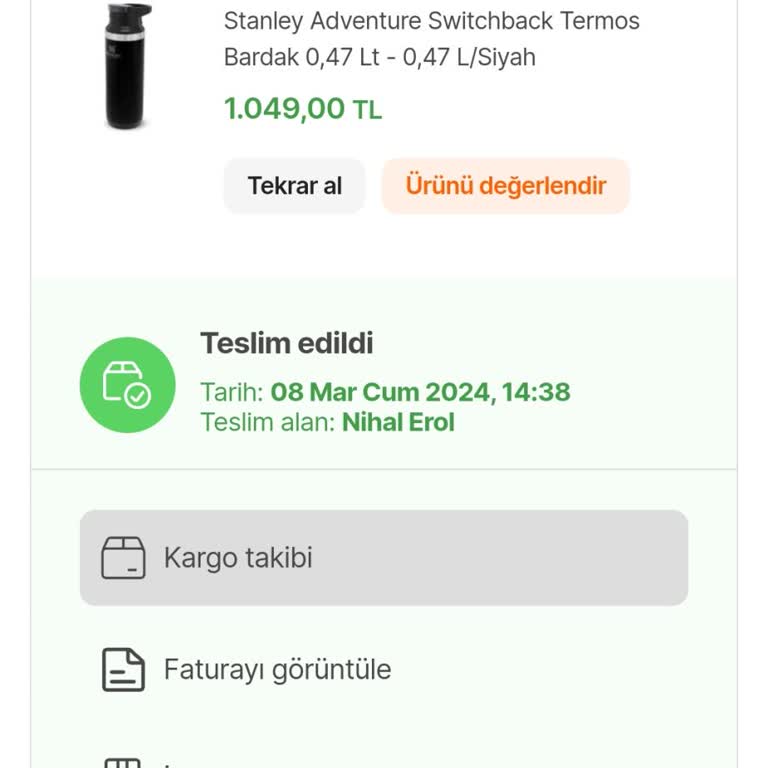 Stanley Termos Sıcak Ve Buzlu Tutmama