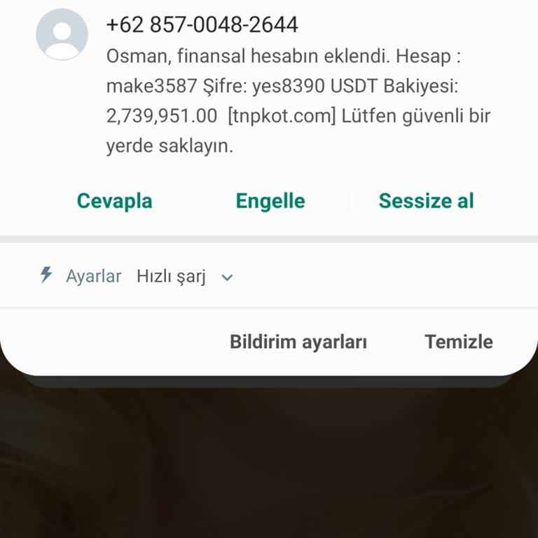 WhatsApp Gece Gelen Mesaj Hakkında Yardım Talebi