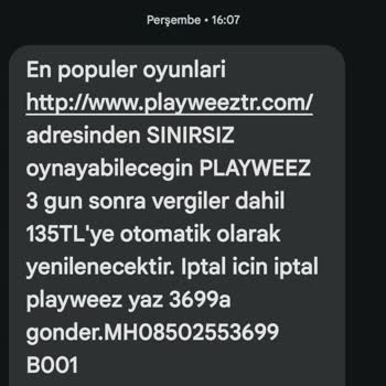 Playweez İzinsiz Abonelik Başlattı