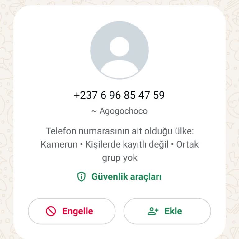 WhatsApp Numaramı İzinsiz Kullanıyor