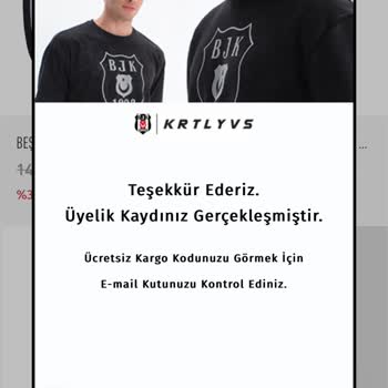 Kartal Yuvası İlk Üyelikte Ücretsiz Kargo Kodunu Vermiyor.