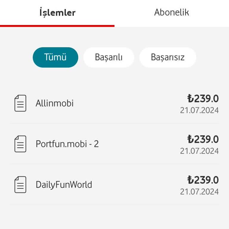 Vizyonmobil Haksız Yere Para Çekmesi!