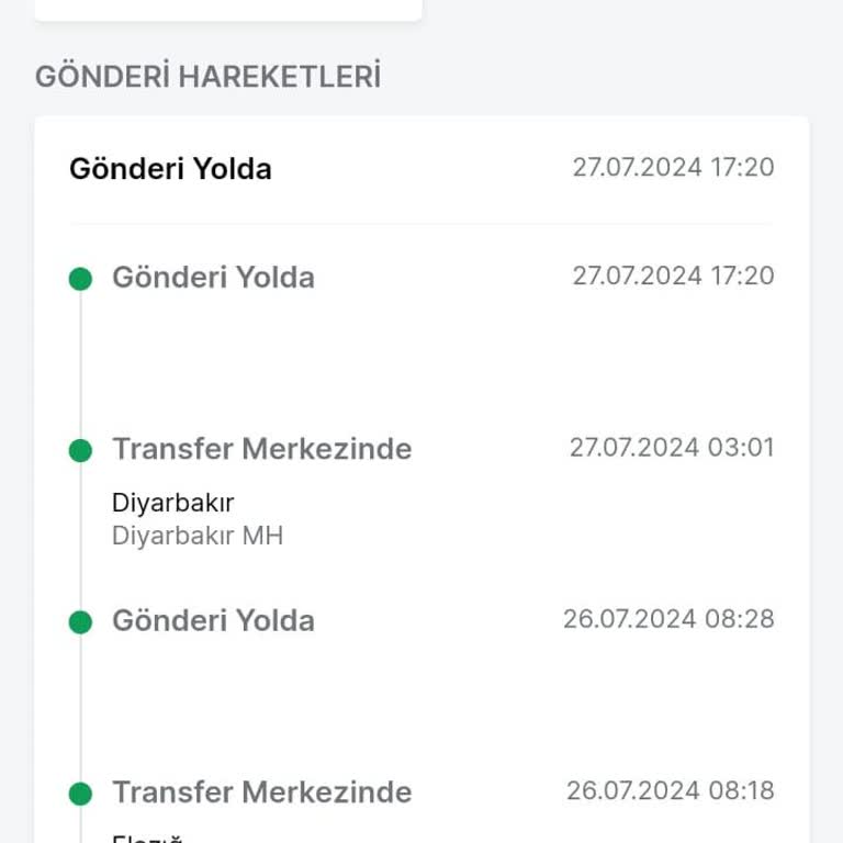 Trendyol Express Başka Bir Şehre Giden Kargo Şikayeti