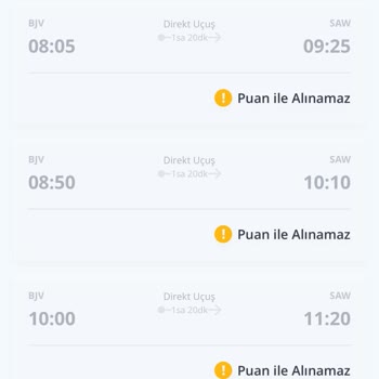 Pegasus Puan Kullanımındaki Kısıtlamalar