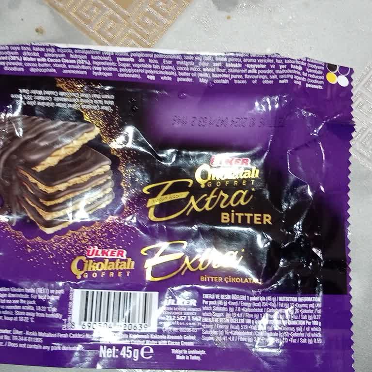 Ülker Extra Bitter Çikolatalı Gofret Tadi Bozuk Çıktı.