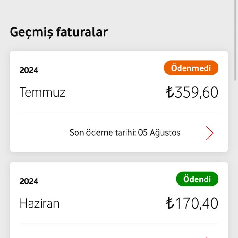 Vodafone Faturam Fazla Geliyor