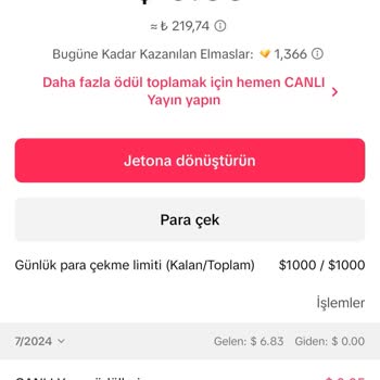 TikTok Hakkım Olan Paramı Yatır