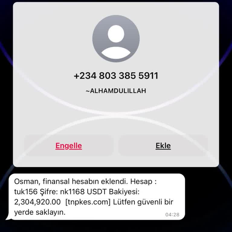 WhatsApp Bilinmeyen Kişiden Gelen Mesaj