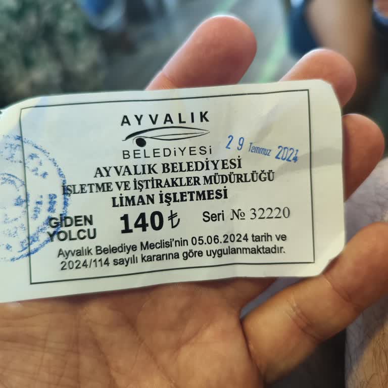 Ayvalık Belediyesi Hukuksuz Liman Vergisi