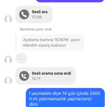 Moda Revna (Instagram) Instagram Alışverişinde Yaşanan Sorun Ve Para İadesi Talebi