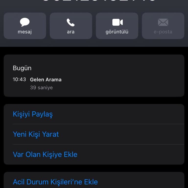 0212 919 21 40 Şüpheli Numara Ve Çağrı