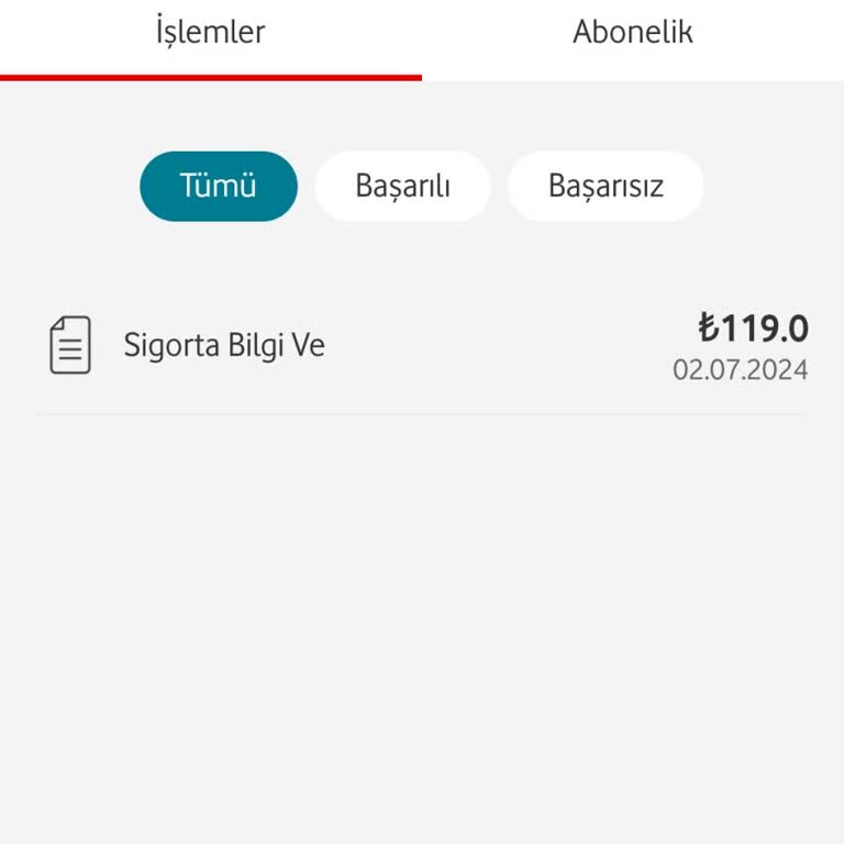Vodafone Mobil Ödeme Kapalı Olduğu Halde Yapılan Detaysız Ödeme