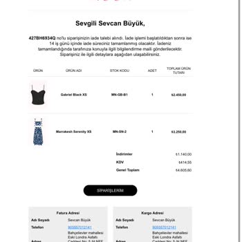 Muun Sipariş Gelmedi, İade Yapılmadı: Müşteri Hizmetleri Sıfır!