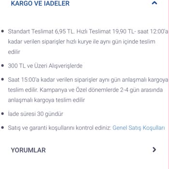 Chicco İade Ürün Almıyor