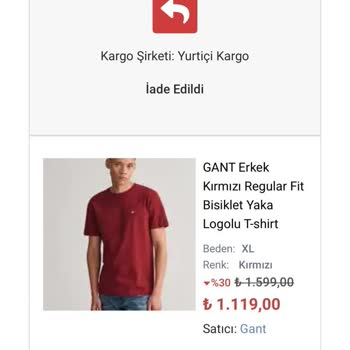Gant Bisiklet Yaka Tshirt