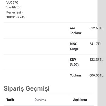 Uygunparca.com Satın Aldığım Ürün Kargoya Verilmiyor