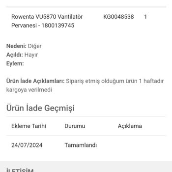 Uygunparca.com Satın Aldığım Ürün Kargoya Verilmiyor