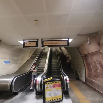 İBB - İstanbul Büyükşehir Belediyesi Şişhane Metro Çıkışındaki Sürekli Arızalanan Yürüyen Merdivenler