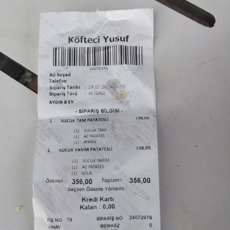 Köfteci Yusuf'ta Ekmek Ve Fiyat Farkı Sorunu