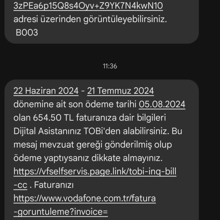 Vodafone Usulsüz Bir Şekilde Faturalandırma