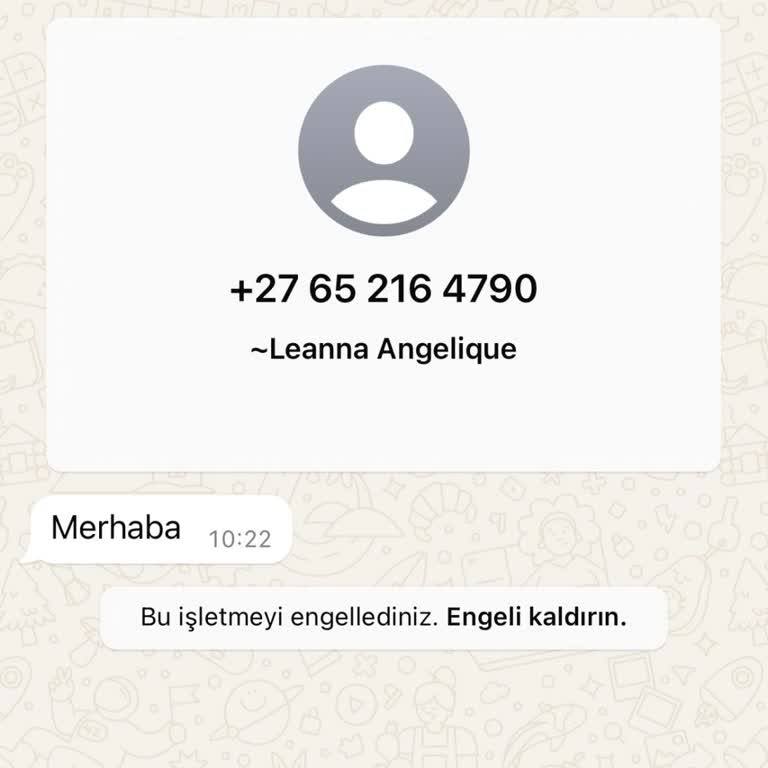 WhatsApp Yabancı Numaradan Gelen Mesaj