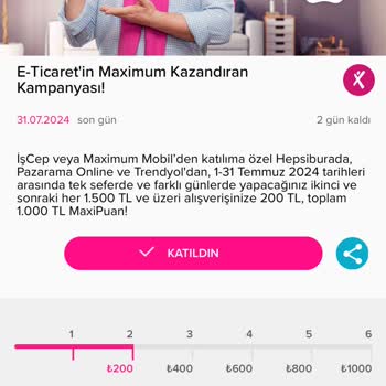 İş Bankası MaxiPuan Kampanyası Puanımı Vermiyor