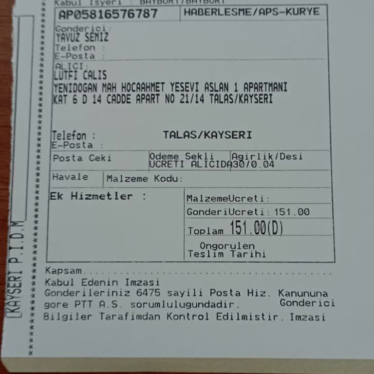 PTT APS Geç Geliyor