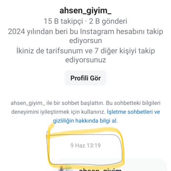 Ahsen_giyim_ (Instagram) Giyim Sayfasında Yaşanan Sorunlar