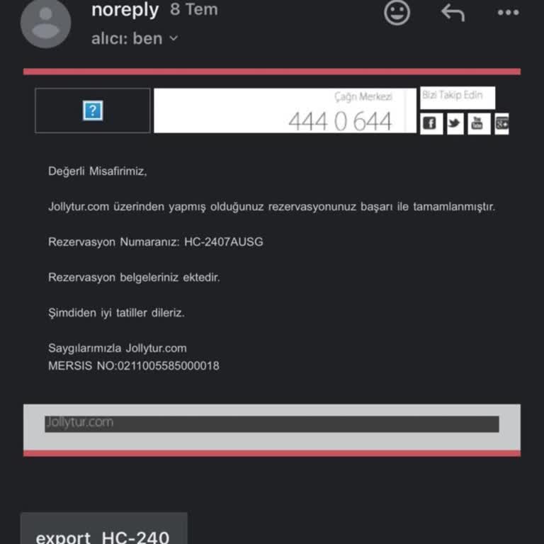 Jolly Tur'a Ulaşılamıyor Tatil İptali İçin