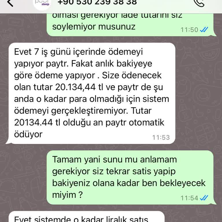 Puuf Sleep Para İadesi Yapılmaması