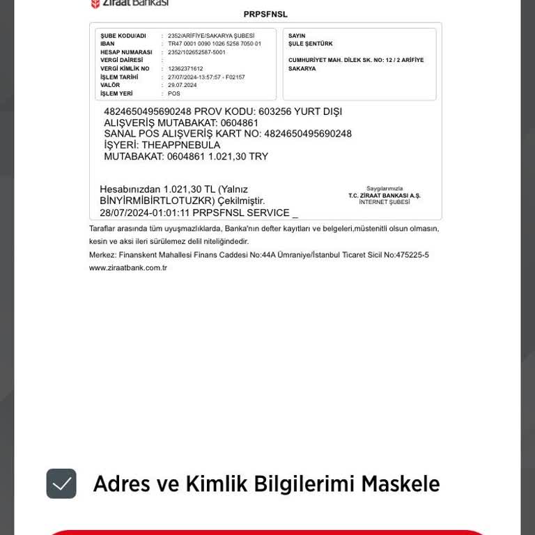 App Nebula'da Hatalı Para Çekimi Ve İade Sorunu