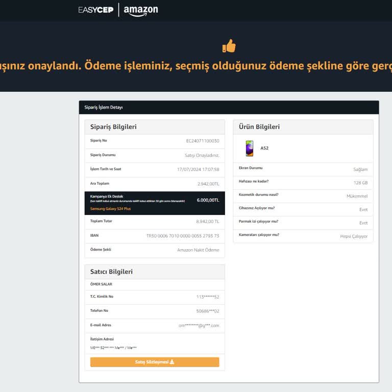EasyCep Cihaz Değişim Kampanyası Dahilinde Paramı Yatırmıyor