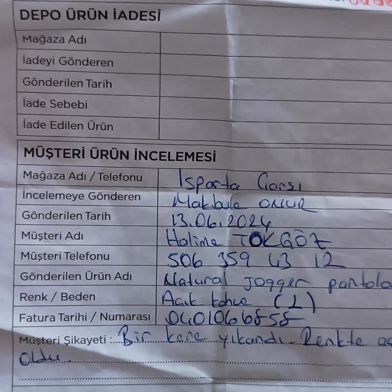 Penti Ürün İncelemeye Bıraktığım Üründen 45 Gündür Cevap Yok