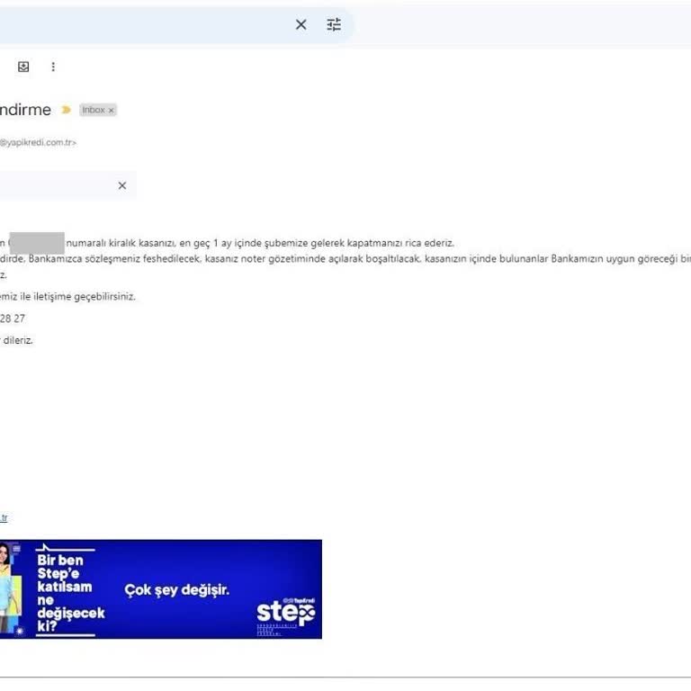 Yapı Kredi Bankası Kiralık Kasalardan Müşterilerini Zorla Çıkarıyor.