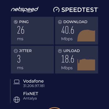 Vodafone İnternet Pişmanlıktır Tarifendeki İnternet Hızını Vermiyor