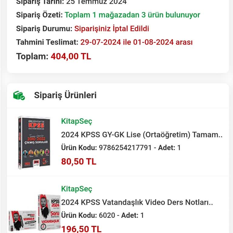 Kitapsec.com Kargomu Göndermiyor