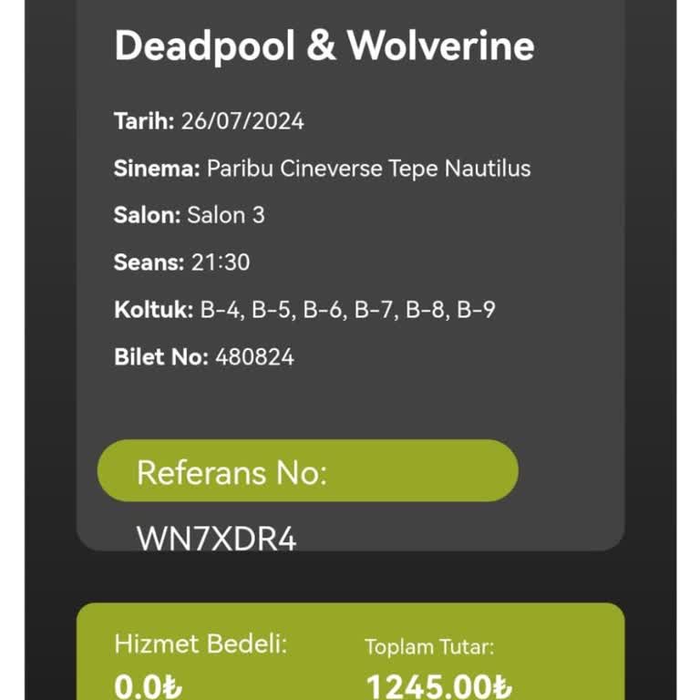 Paribu Cineverse Sinemada 20 Dakika Ekran Dondu