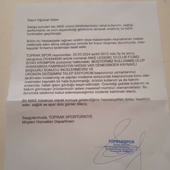 Nike Krampon Garanti Sorunu Ve Hayal Kırıklığı