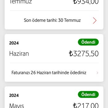 Vodafone İade Ve Düzeltme Bedeli