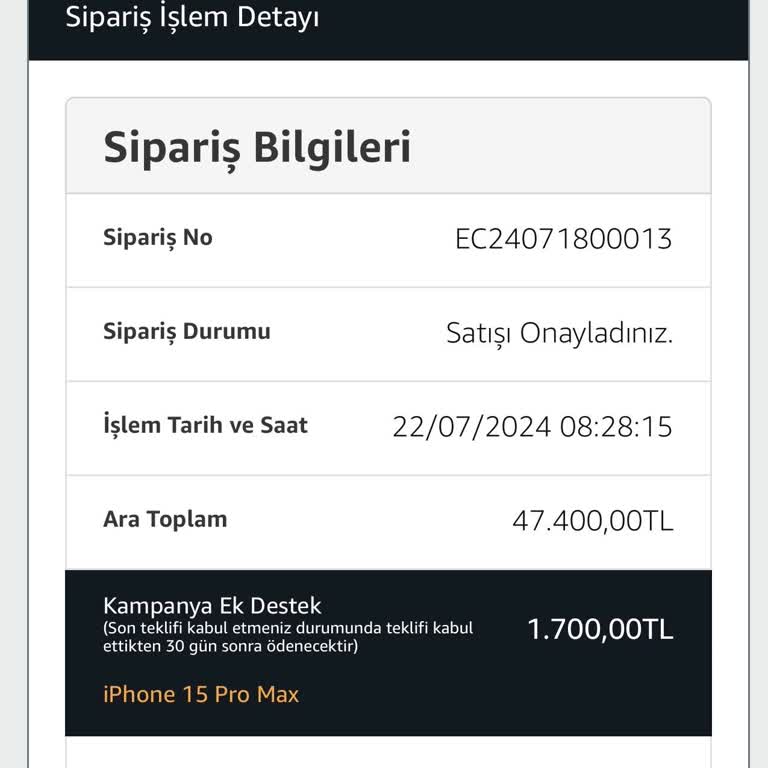 EasyCep Sattığım Cihazın Parası Ödenmiyor