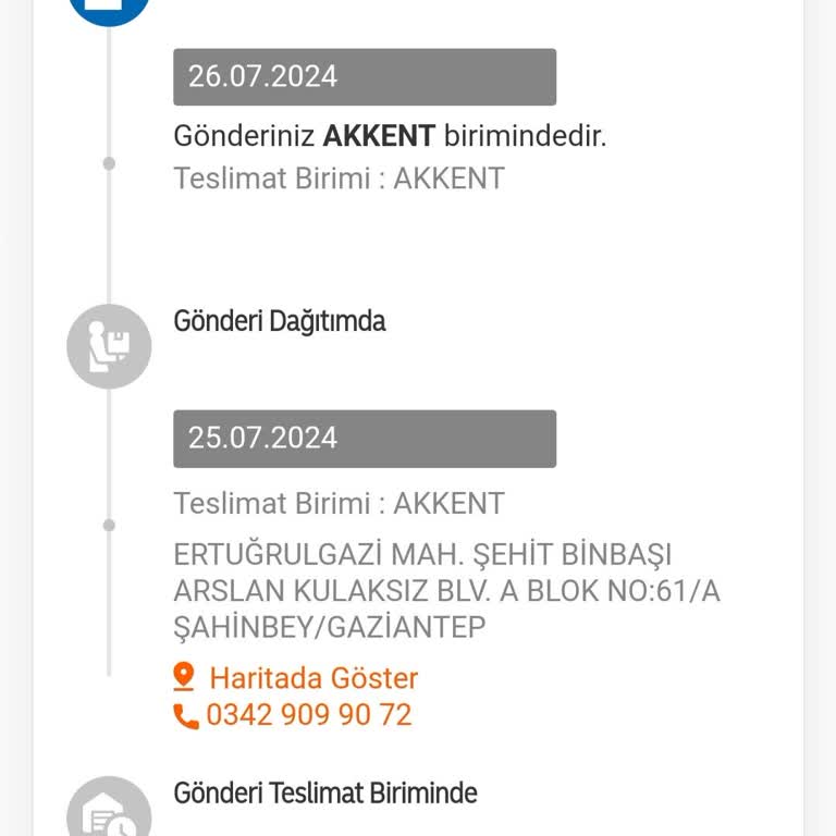 MNG Akkent Şube Bekletilen Kargo