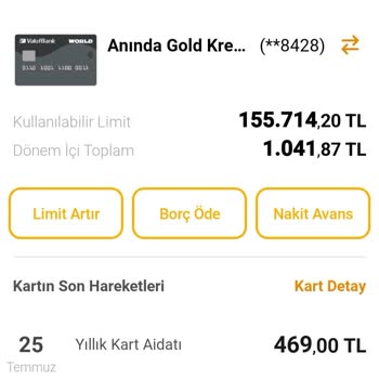VakıfBank Haksız Kart Aidatı