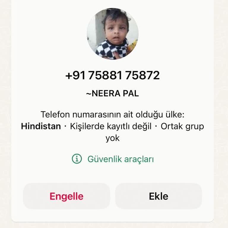 WhatsApp TR Olmayan Numaradan Gelen Tnpkot.com İlgili Mesaj