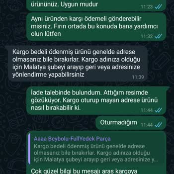 Beybolu Yedek Parça Şikayetimin Boş Bir Konu Demesi Doğru Mu