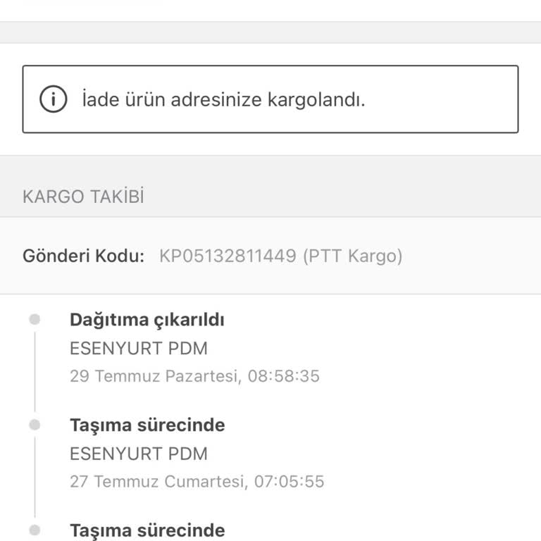 Sahibinden Kargo İle Ürün Satışı İade Edilen Ürün Kusurlu Gönderildi