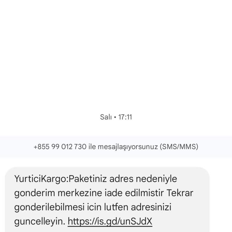 Kargo Mesajı!