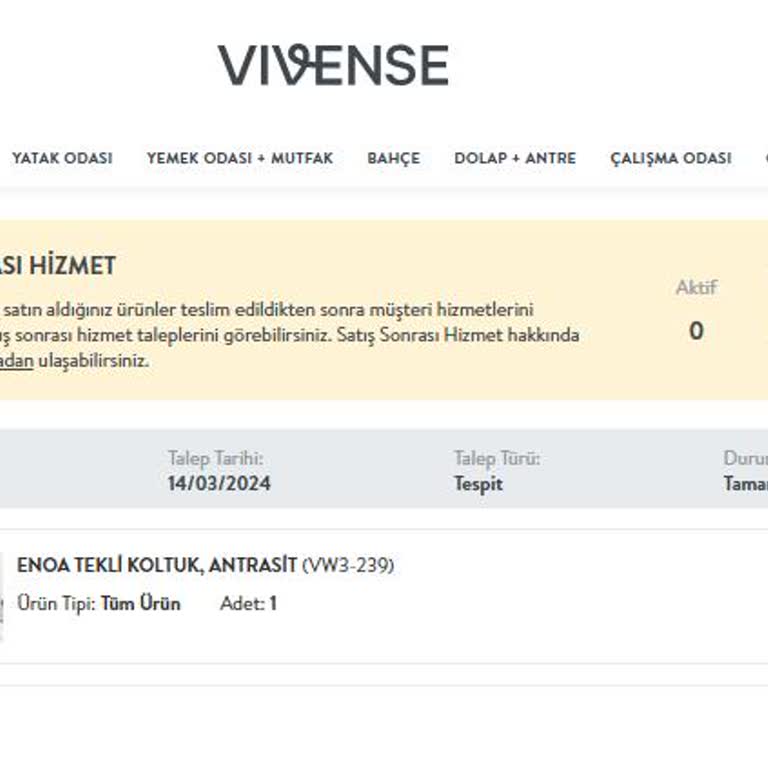 Vivense 4 Aydır Paramı İade Etmiyor!